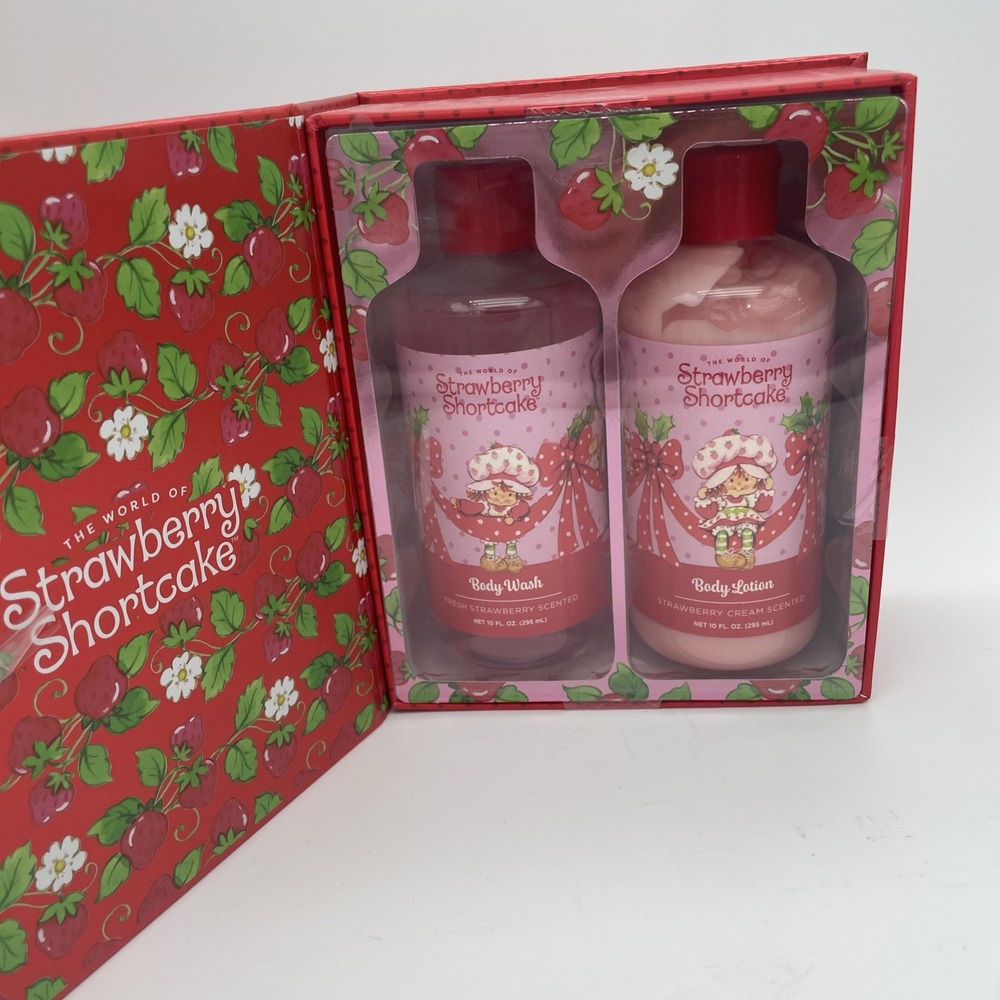 Strawberry Shortcake Gift Set with 10oz Body Wash And Lotion - Strawberry Cream - Picture 2 of 5